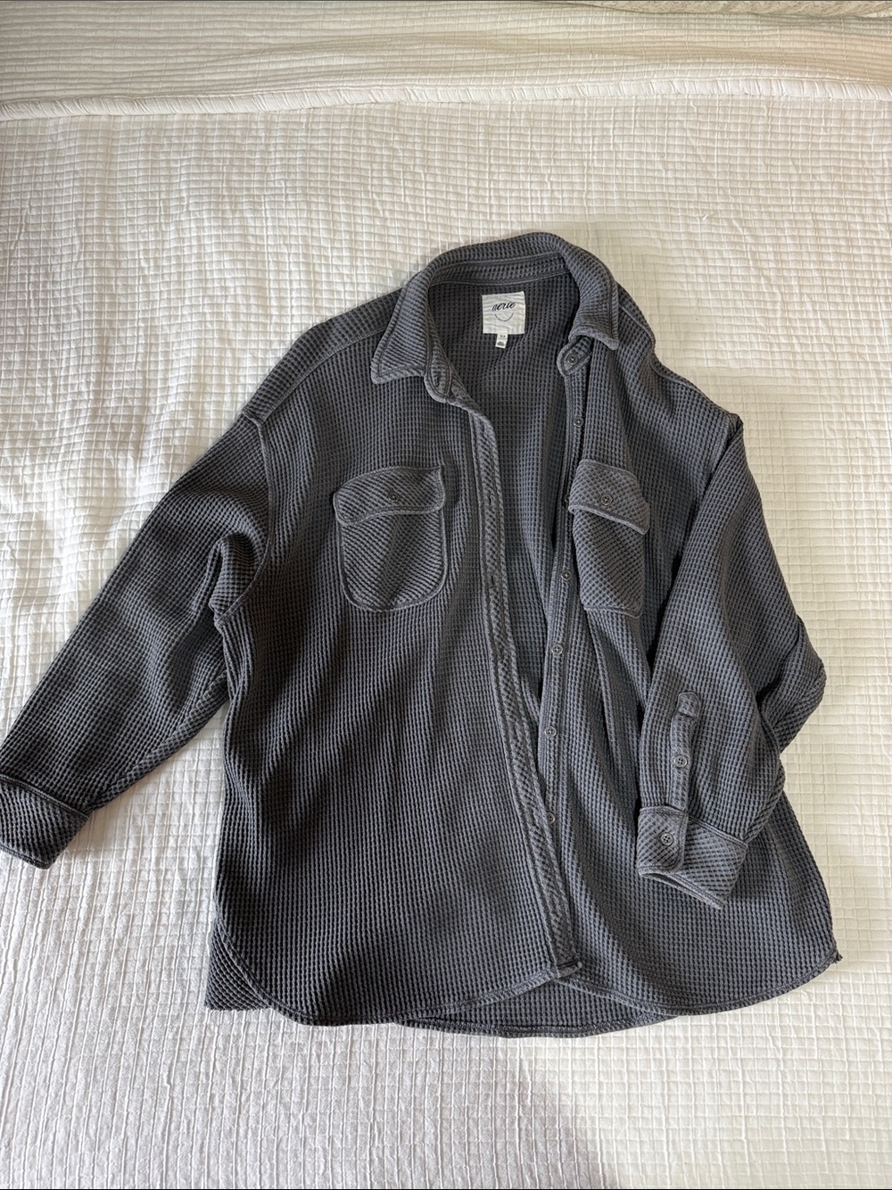 Aerie Waffle Shacket